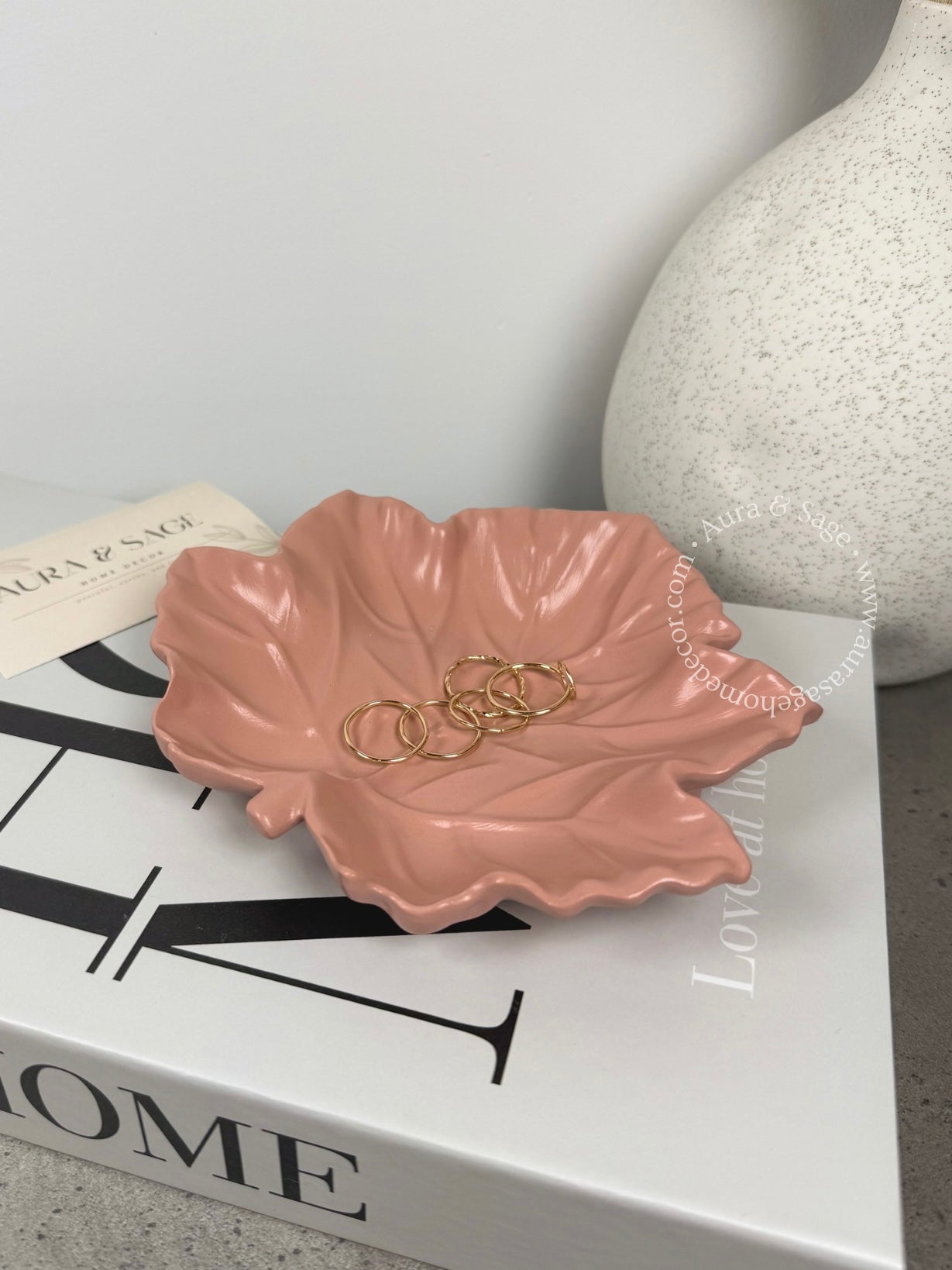 Maple Leaf Decorative Tray | Seasonal Autumn Decor