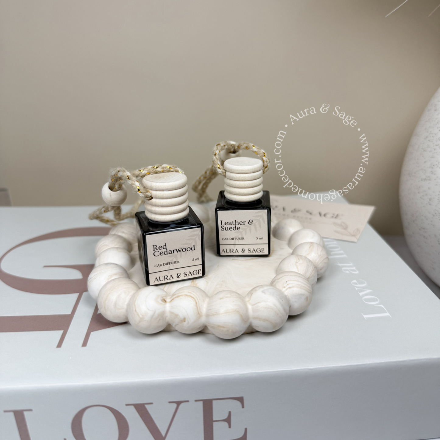 Hanging Car Diffuser - Leather & Suede, 5ml