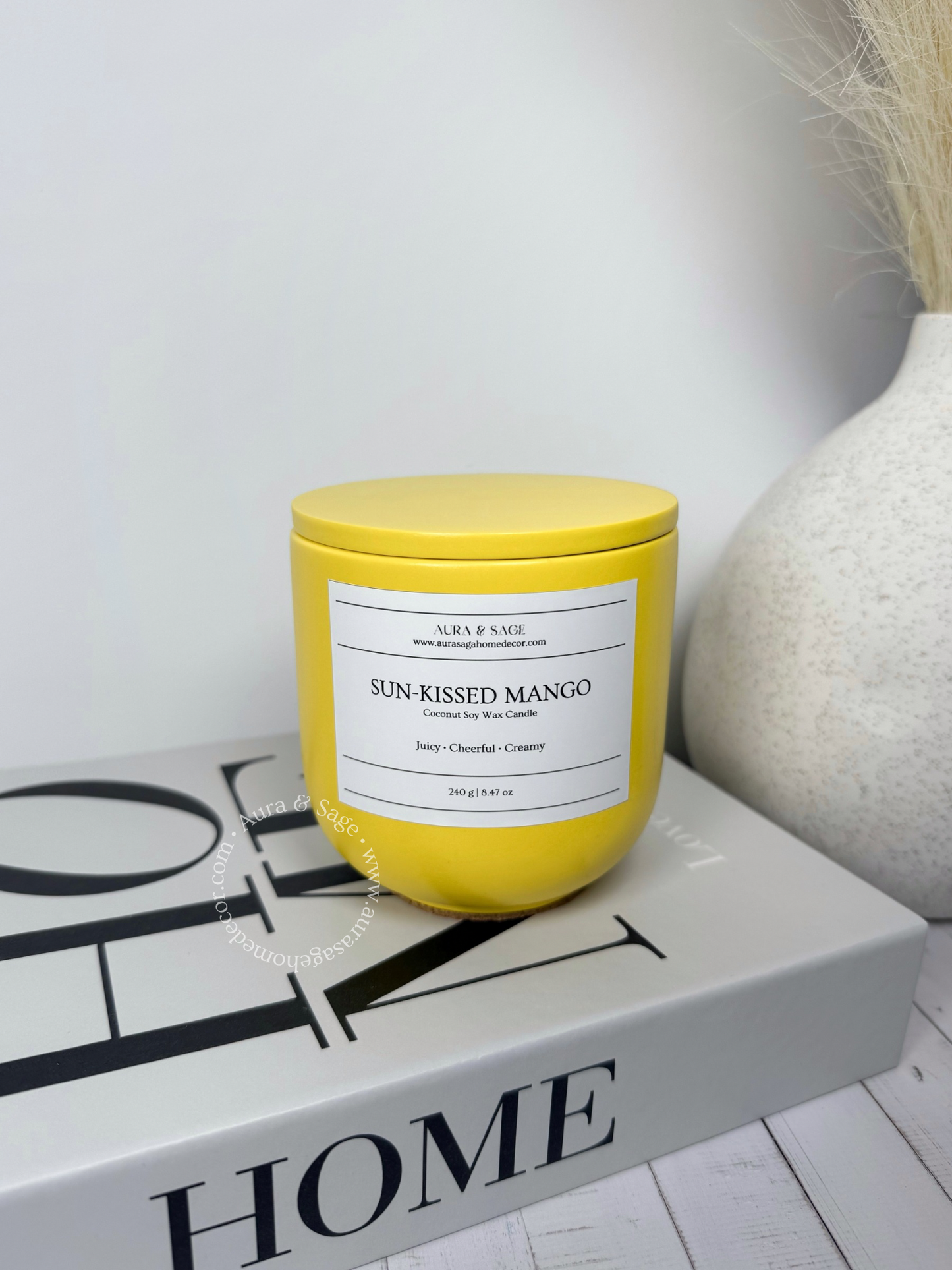 Sun-Kissed Mango Scented Candle | Golden Horizon Collection