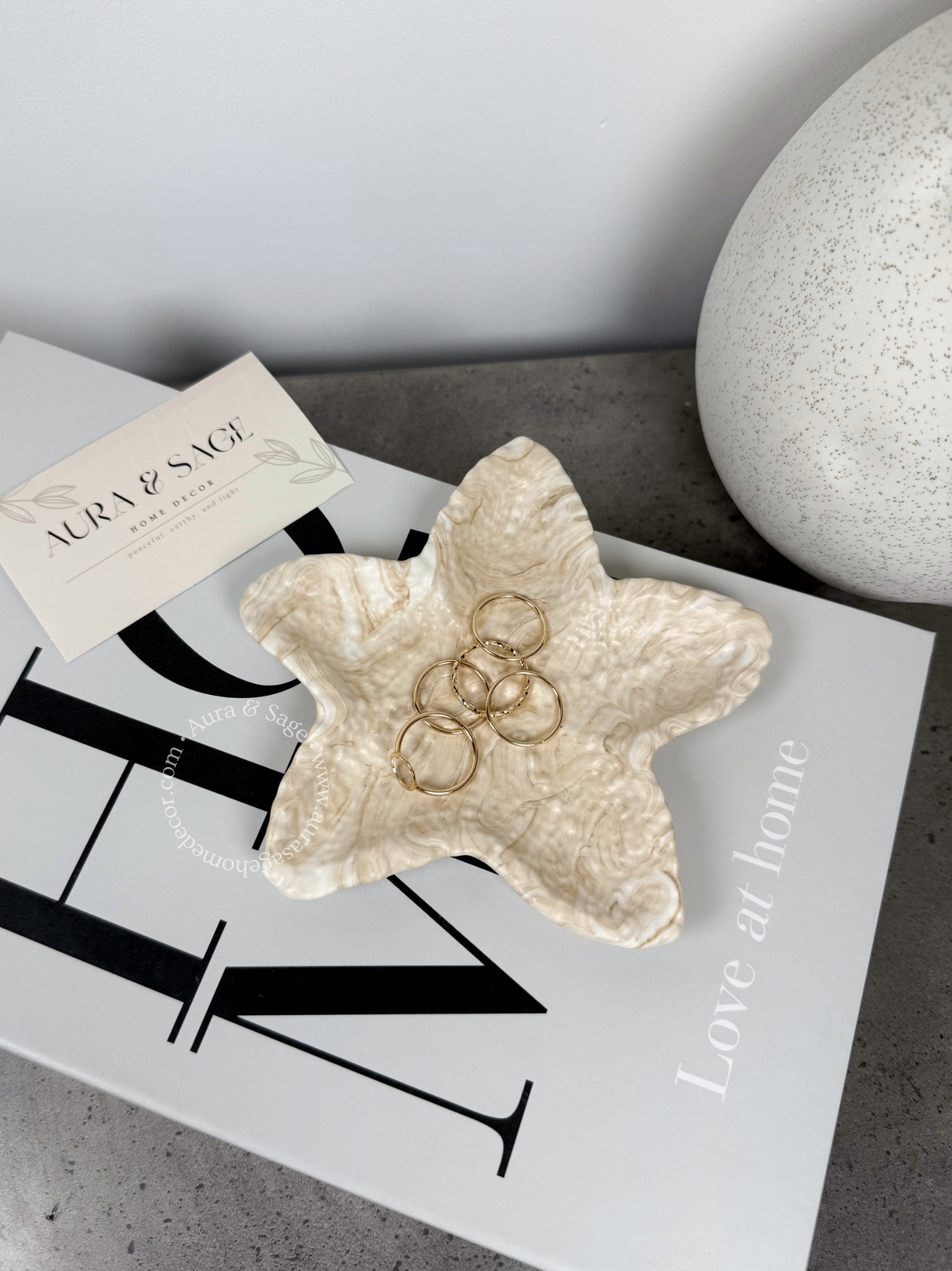 Starfish Decorative Tray | Jewelry Holder | Trinket Tray