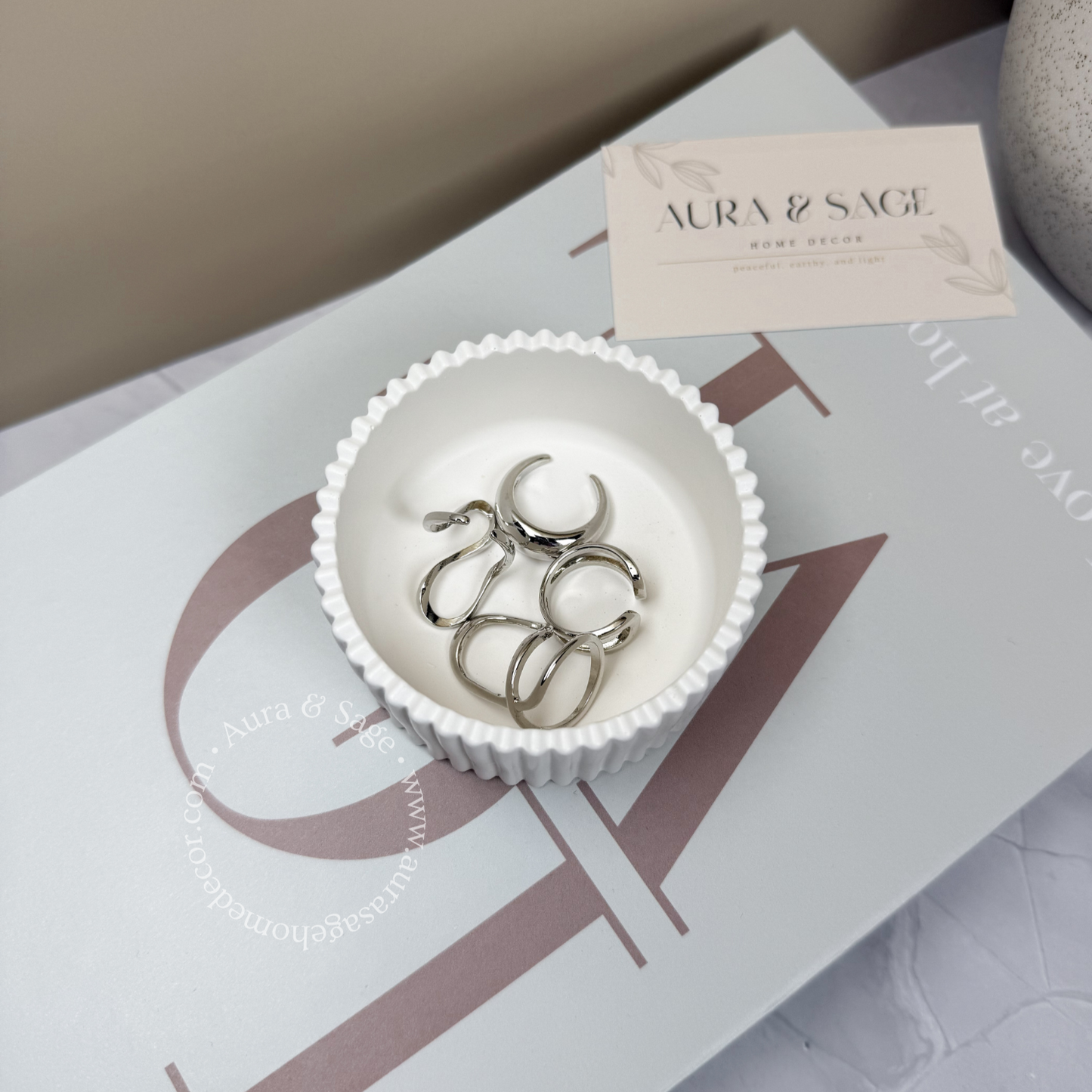 Stripped Jewelry Jar