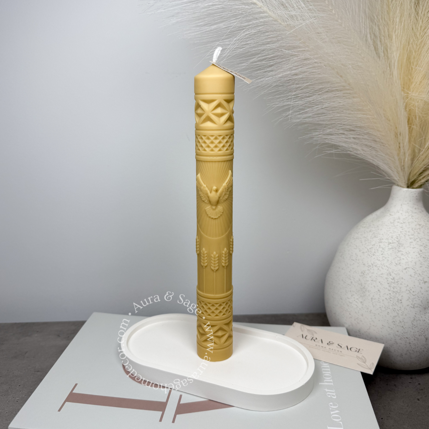 Taper With Bird Soy Candle | Diner Candle