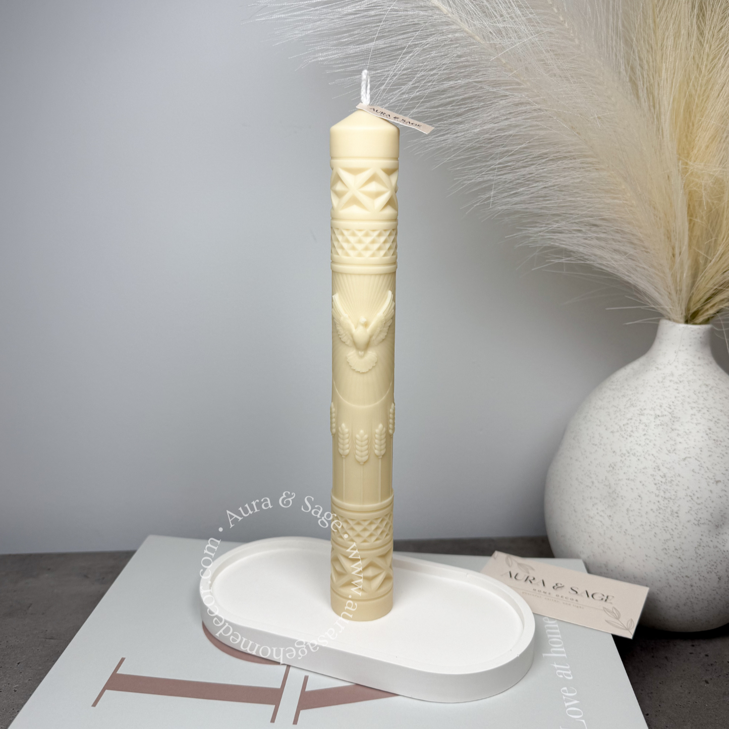 Taper With Bird Soy Candle | Diner Candle