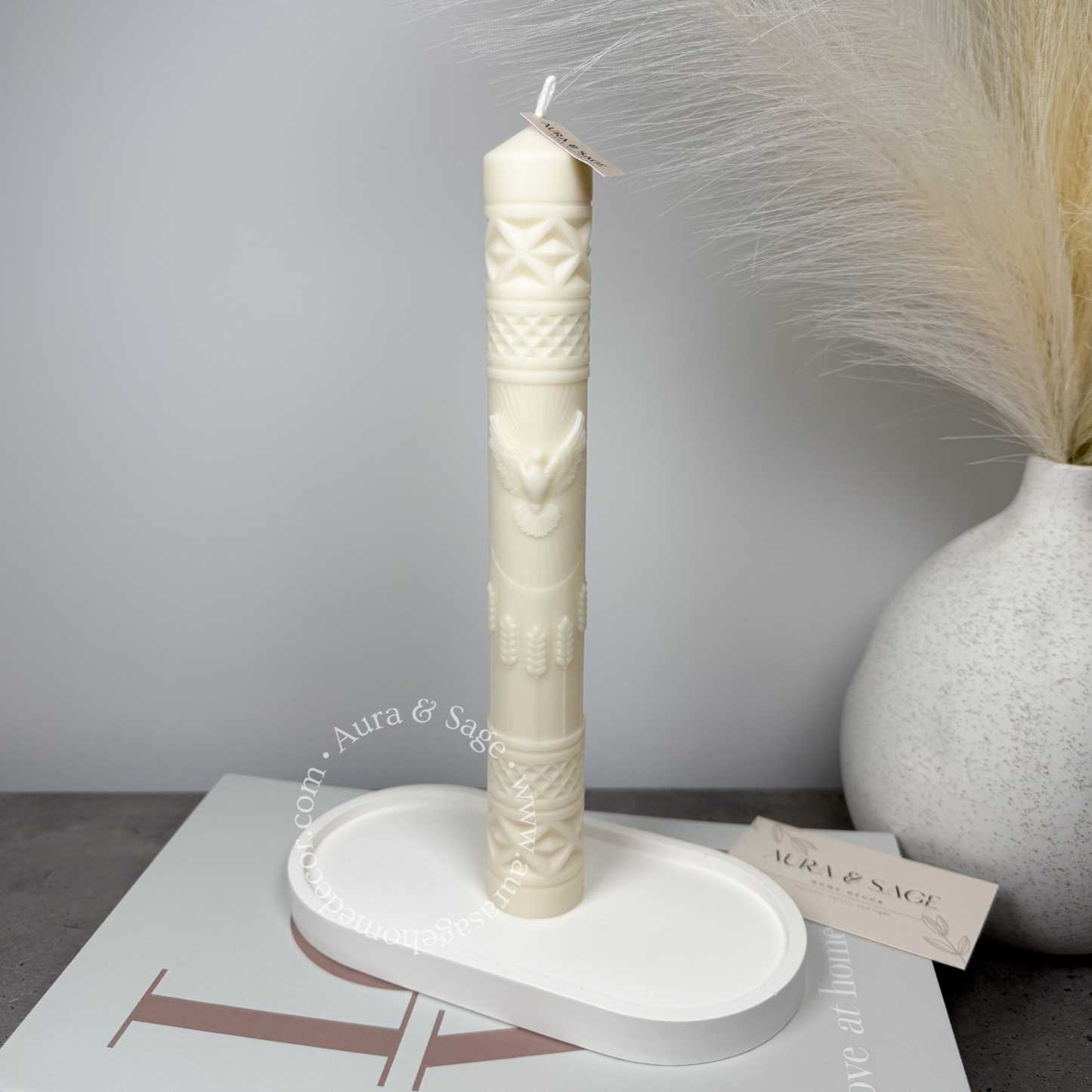 Taper With Bird Soy Candle | Diner Candle