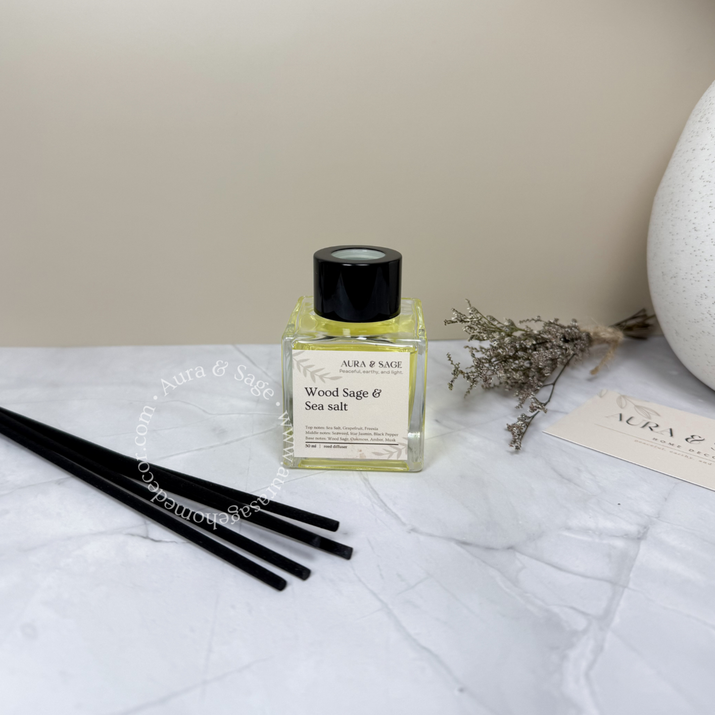 Reed Diffuser - Wood Sage & Sea Salt