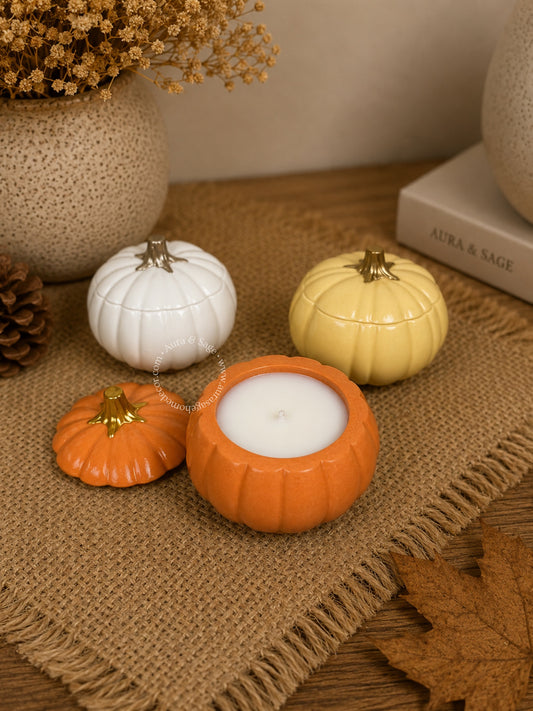 Petite Glow Pumpkin | Scented Coconut-Soy Wax Candle