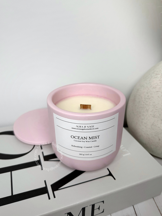 Ocean Mist Scented Candle | Golden Horizon Collection