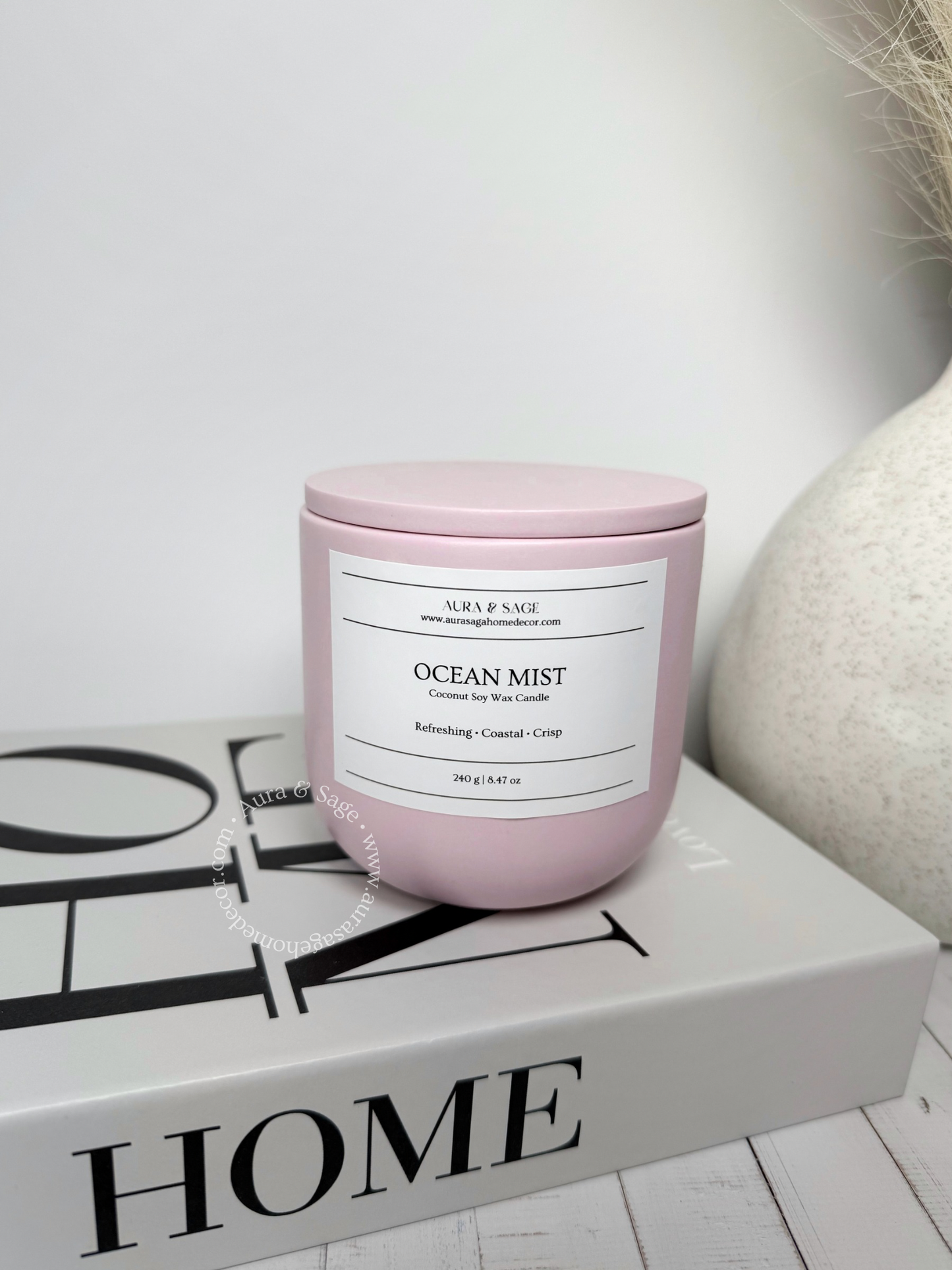 Ocean Mist Scented Candle | Golden Horizon Collection