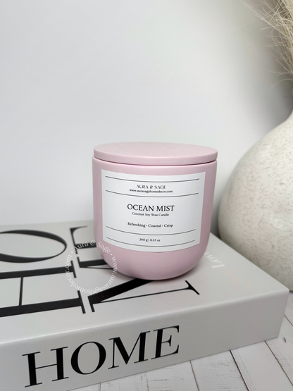 Ocean Mist Scented Candle | Golden Horizon Collection