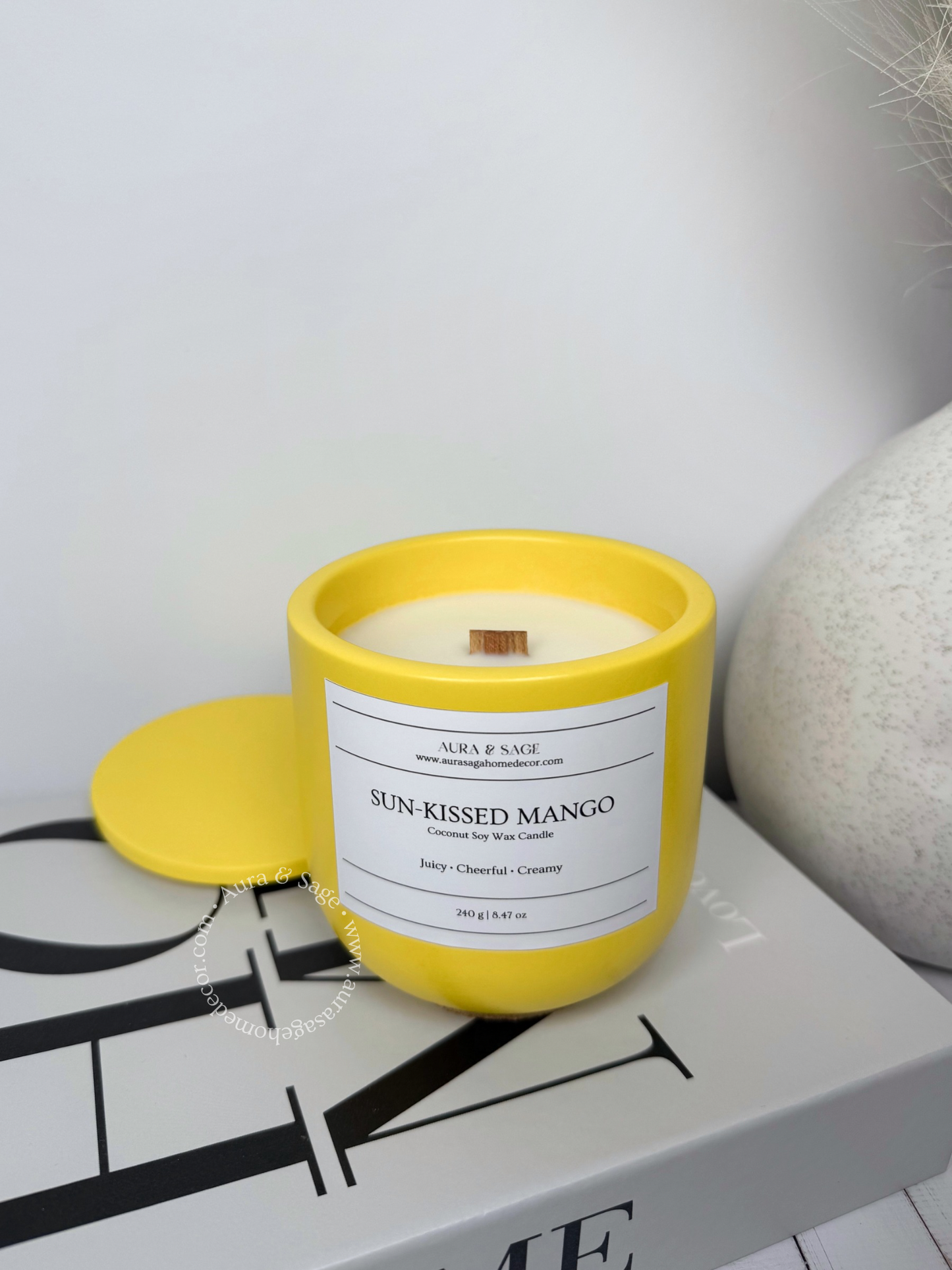 Sun-Kissed Mango Scented Candle | Golden Horizon Collection