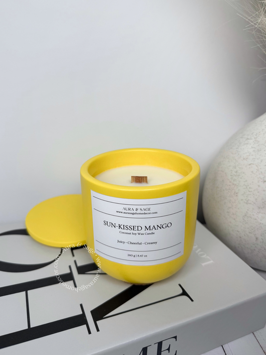 Sun-Kissed Mango Scented Candle | Golden Horizon Collection