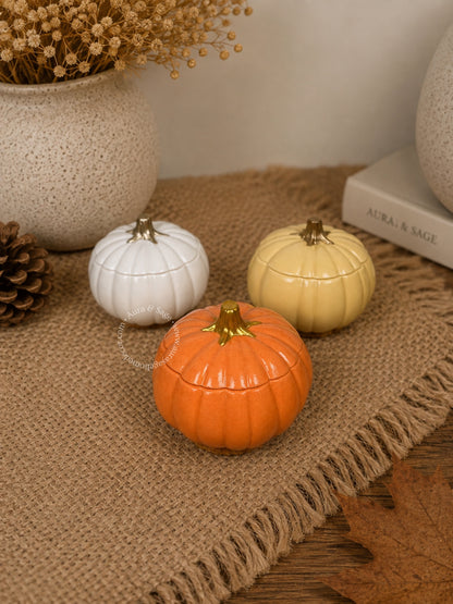 Petite Glow Mini Pumpkin Candle – Coconut Apricot Wax Fall Candle