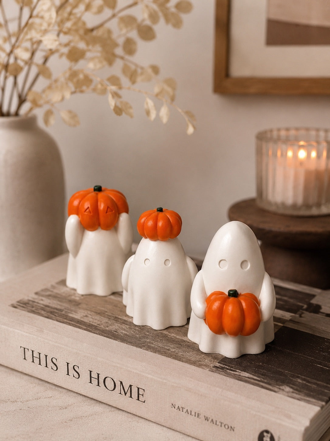 Pumpkin Ghost Decor