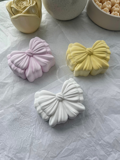 Velour Bow Storage Box | Jewelry & Trinket | Coquette Decor | Vanity Organizer | Minimalist Home Decor