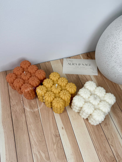 Halloween Pumpkins Cube Soy Candle