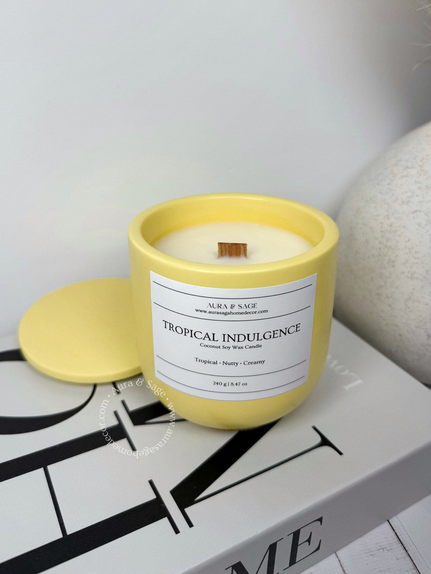 Tropical Indulgence Scented Candle | Golden Horizon Collection