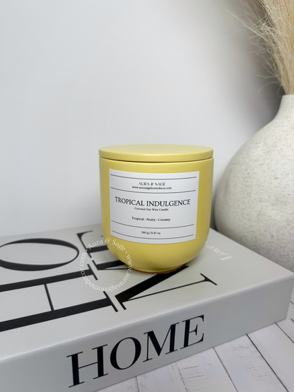 Tropical Indulgence Scented Candle | Golden Horizon Collection