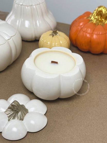 Baby Boo Pumpkin Candle – Small Coconut Apricot Wax Fall Candle