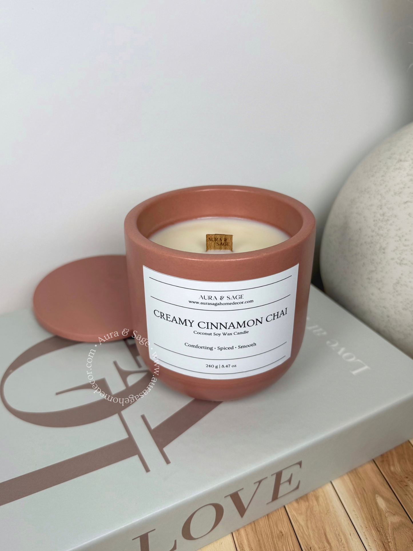 Creamy Cinnamon Chai Scented Candle | Autumn Reverie Collection