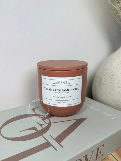 Creamy Cinnamon Chai Scented Candle | Autumn Reverie Collection