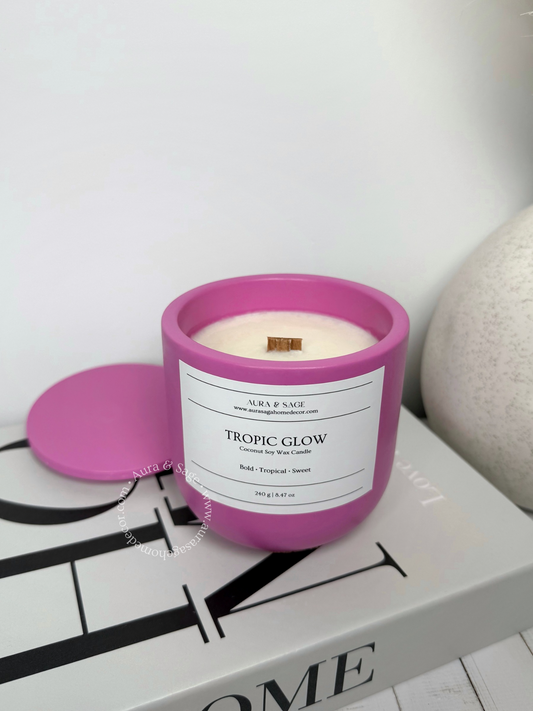 Tropic Glow Scented Candle | Golden Horizon Collection