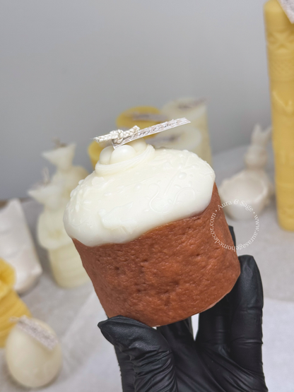 Easter Bread Pillar Candle | Beeswax Soy Candle | Bakery-Inspired Candle | Spring Decor | Easter Gift