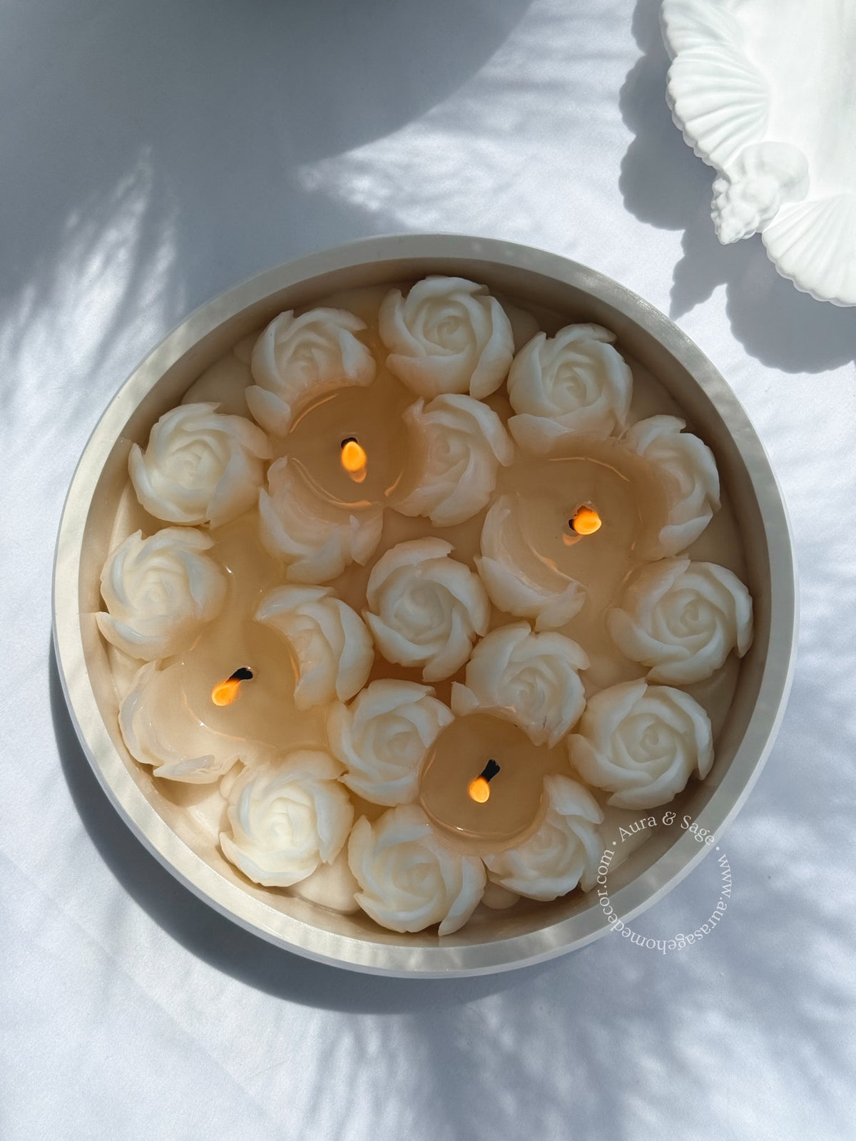 Tulip Bouquet Candle | Floral Soy Wax | Handmade Ceramic Bowl | Luxury Home Decor | Gift Ready
