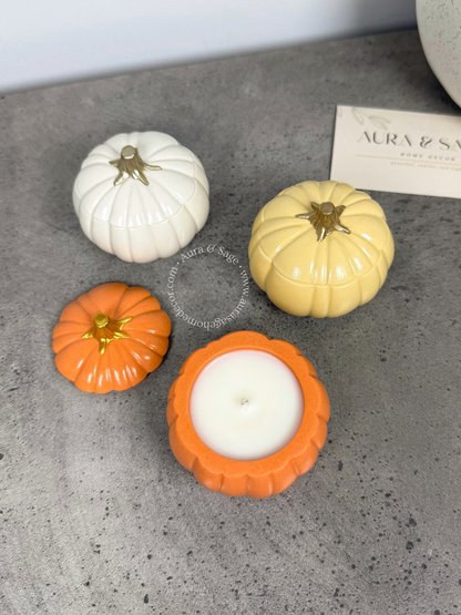 Petite Glow Pumpkin | Scented Coconut-Soy Wax Candle