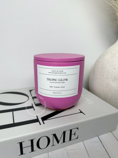 Tropic Glow Scented Candle | Golden Horizon Collection