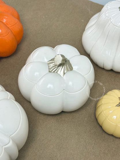 Baby Boo Pumpkin Candle – Small Coconut Apricot Wax Fall Candle