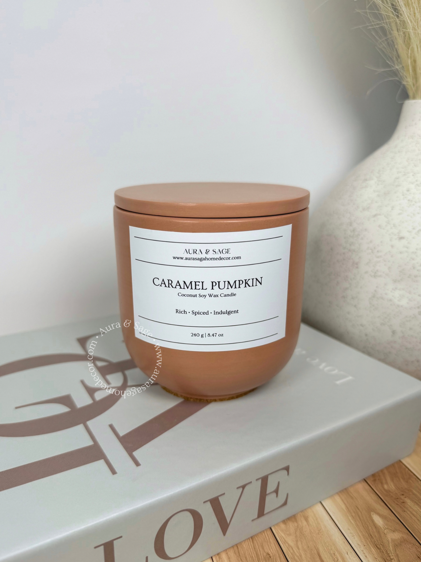 Caramel Pumpkin Scented Candle | Autumn Reverie Collection