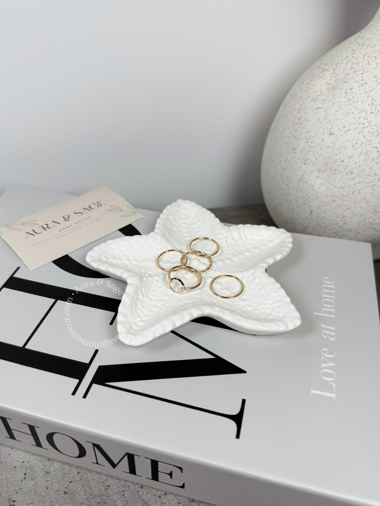 Starfish Decorative Tray | Jewelry Holder | Trinket Tray
