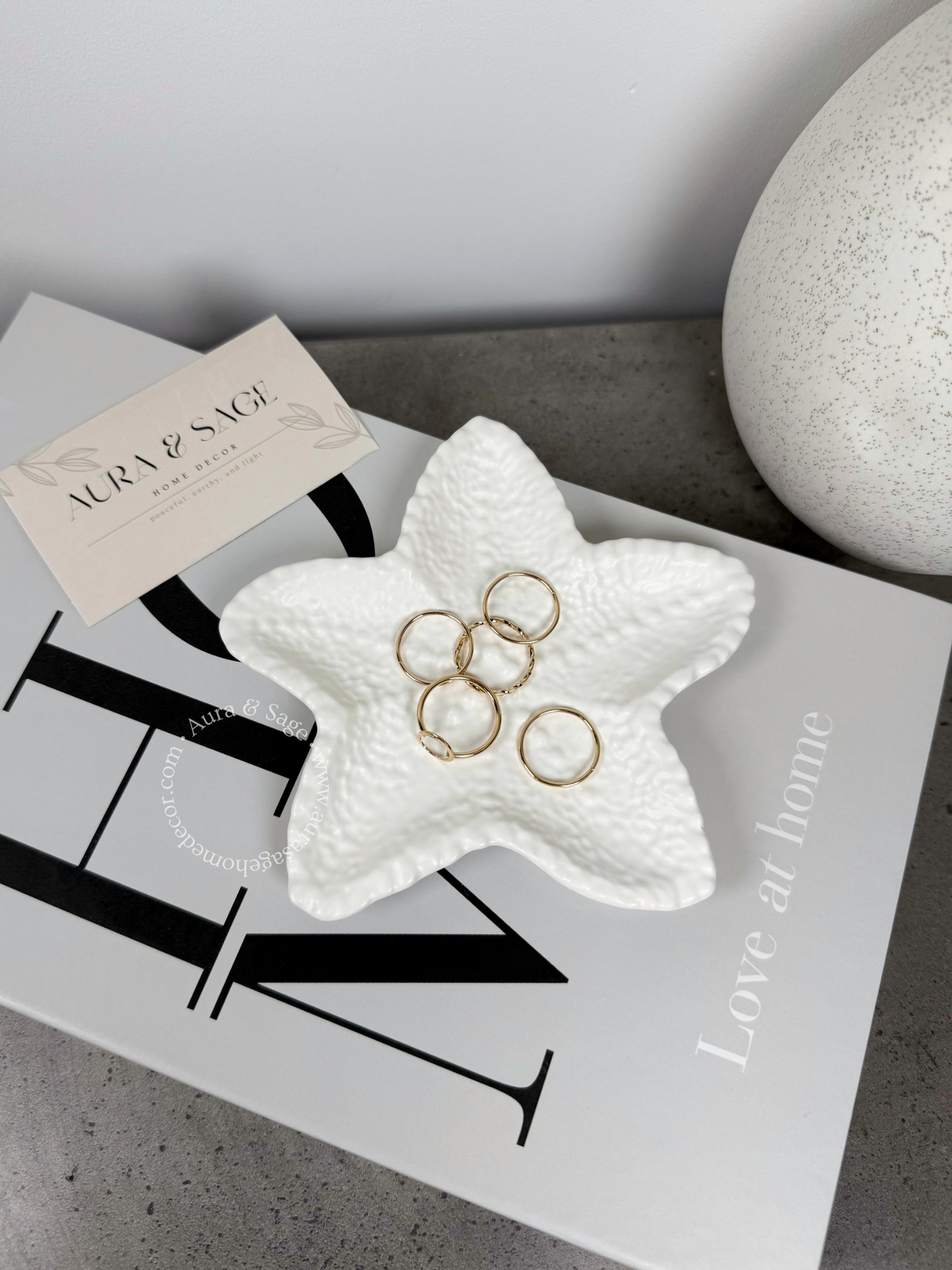 Starfish Decorative Tray | Jewelry Holder | Trinket Tray