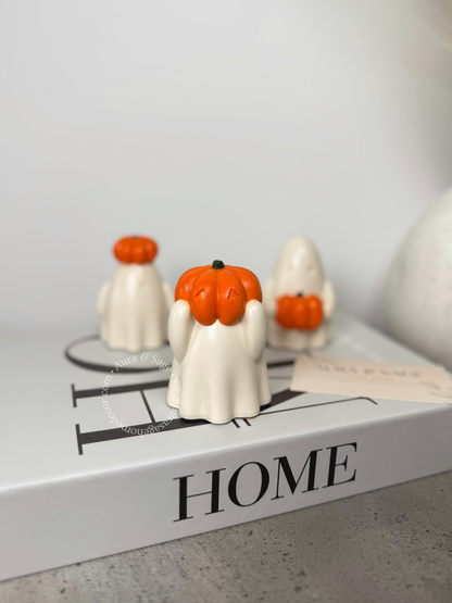 Pumpkin Ghost Decor