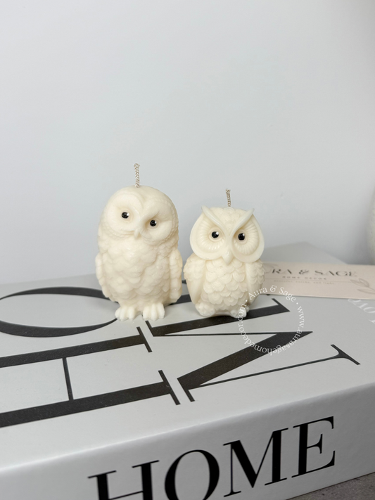Owls Soy Candles Set of 2