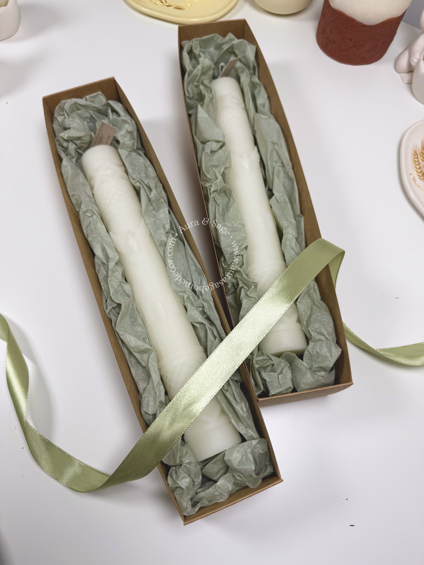 Bird Taper Beeswax Candle | Sculptural Taper Candle | Natural Honey Candle | Easter Decor