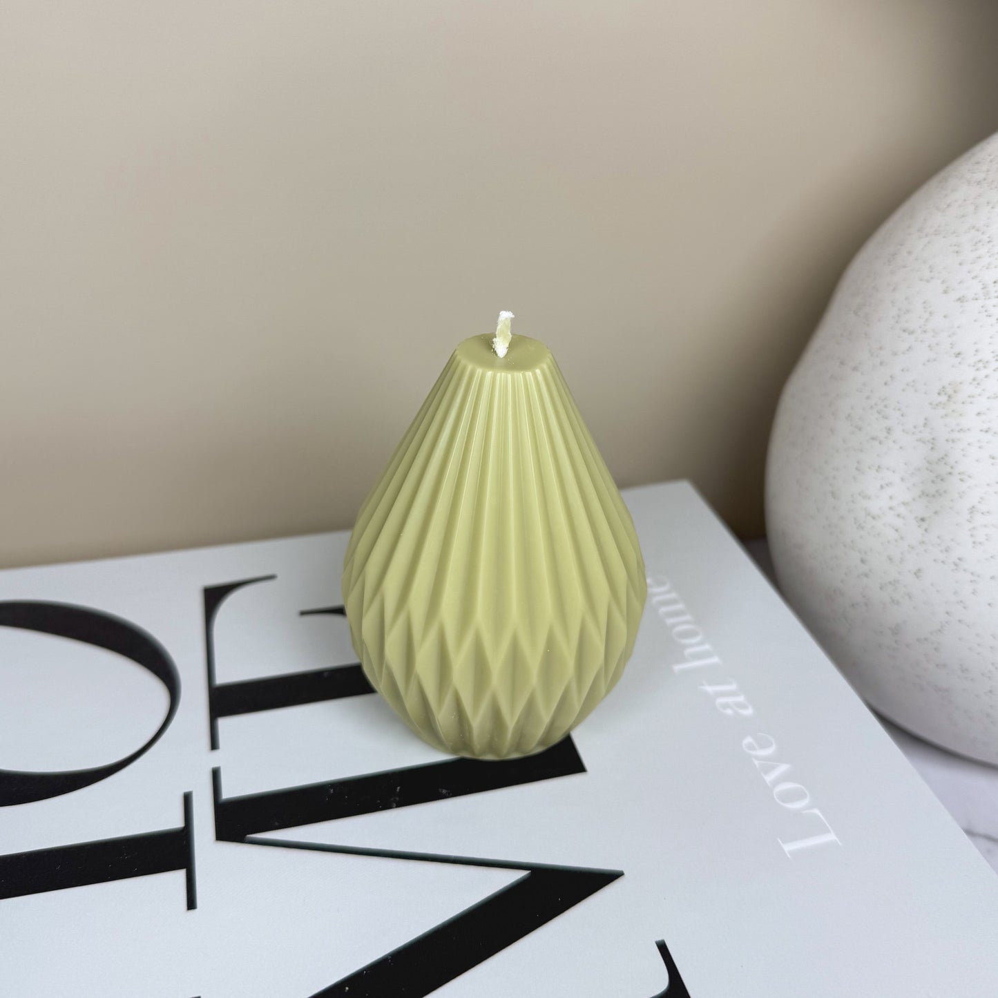 Petite Origami Lantern Pillar Soy Candle