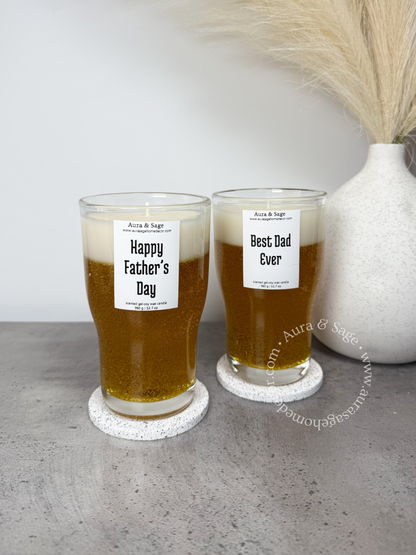 Beer candle drink inspired collection.