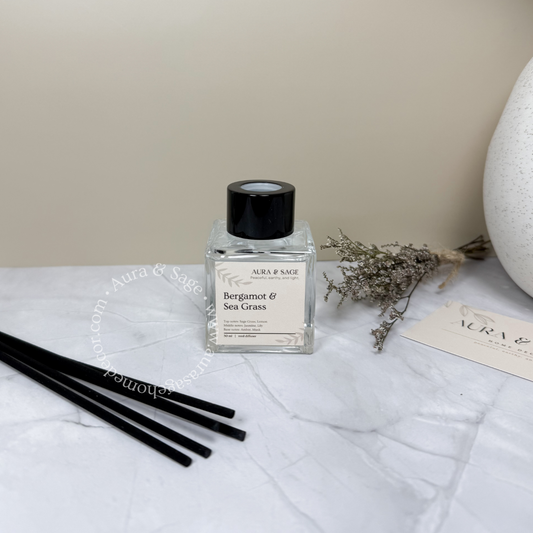 Reed Diffuser -  Bergamot & Sea Grass