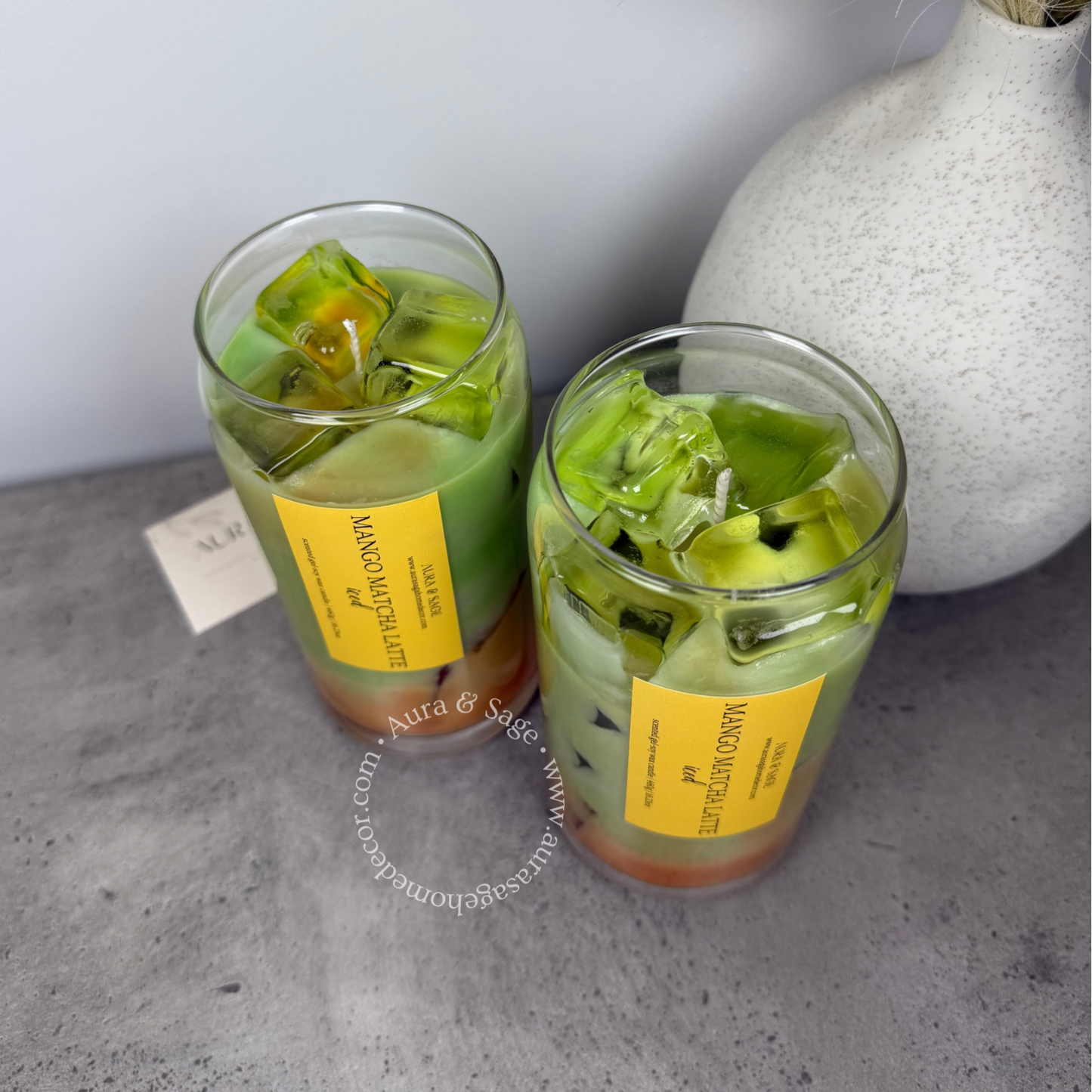 Mango Matcha Latte Iced | Scented Candle