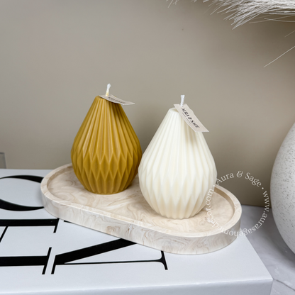 Petite Origami Lantern Pillar Soy Candle