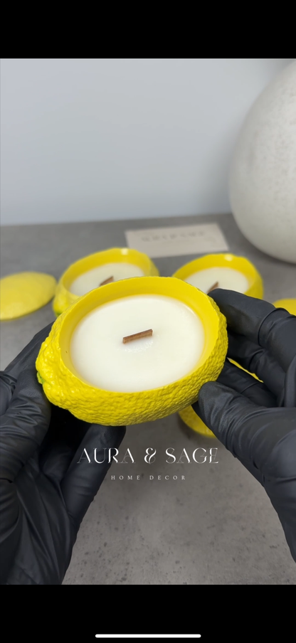 Velvet Lemon | Scented Coconut-Soy Wax Candle