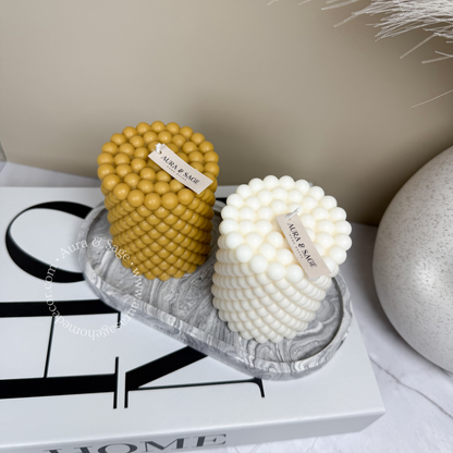 Small Bubbles Pillar Soy Candle
