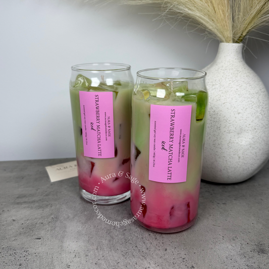 Strawberry Matcha Latte Iced | Scented Candle