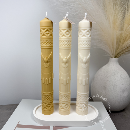 Taper With Bird Soy Candle | Diner Candle